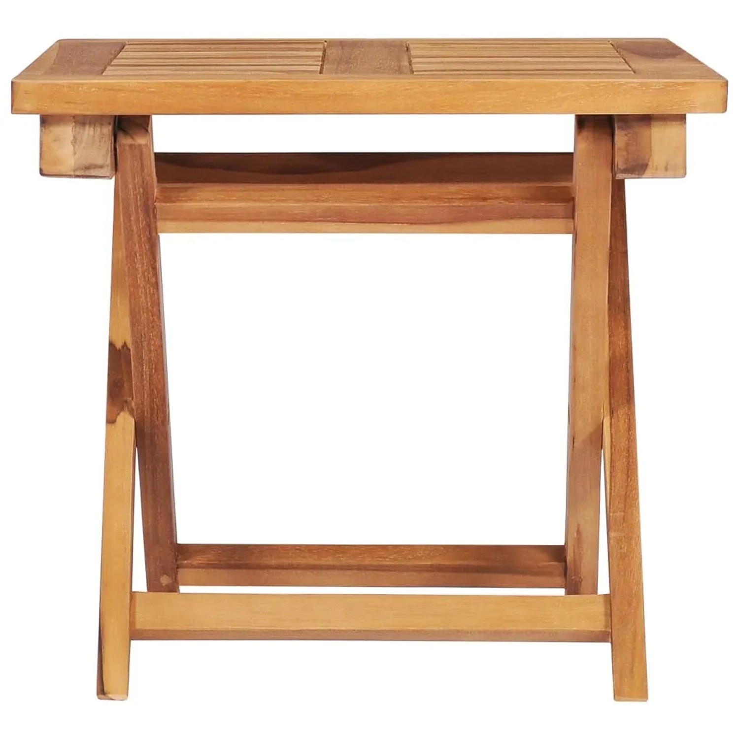 Beistelltisch aus Teakholz für vidaXL Sonnenliege, ideal für Garten und Terrasse.