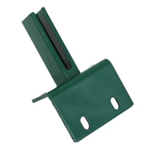 Galaflor L Bodenplatte für 60x40mm Zaunpfosten Grün