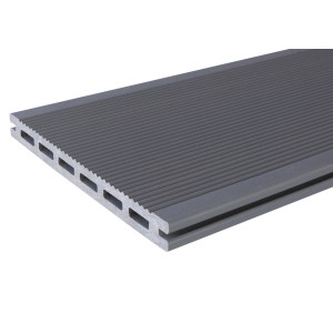 Kovalex WPC Terrassendiele XL, steingrau, 300 cm. Rutschfest und pflegeleicht.