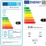 Energieeffizienzlabel verschiedener PKM Geräte mit Angaben zu Verbrauch und Leistung.