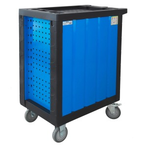 Werkstattwagen Cheetah Premium, blau, mit 250-teiligem Werkzeugset und 7 Schubladen.