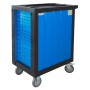 Werkstattwagen Cheetah Premium, blau, mit 250-teiligem Werkzeugset und 7 Schubladen.