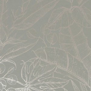 Boutique Vliestapete Superfresco Easy Sage mit Blattmuster, Dekorative Tapete.