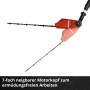 Einhell Akku-Teleskop-Heckenschere GE-HH 18/45 Li T Solo mit neigbarem Kopf.