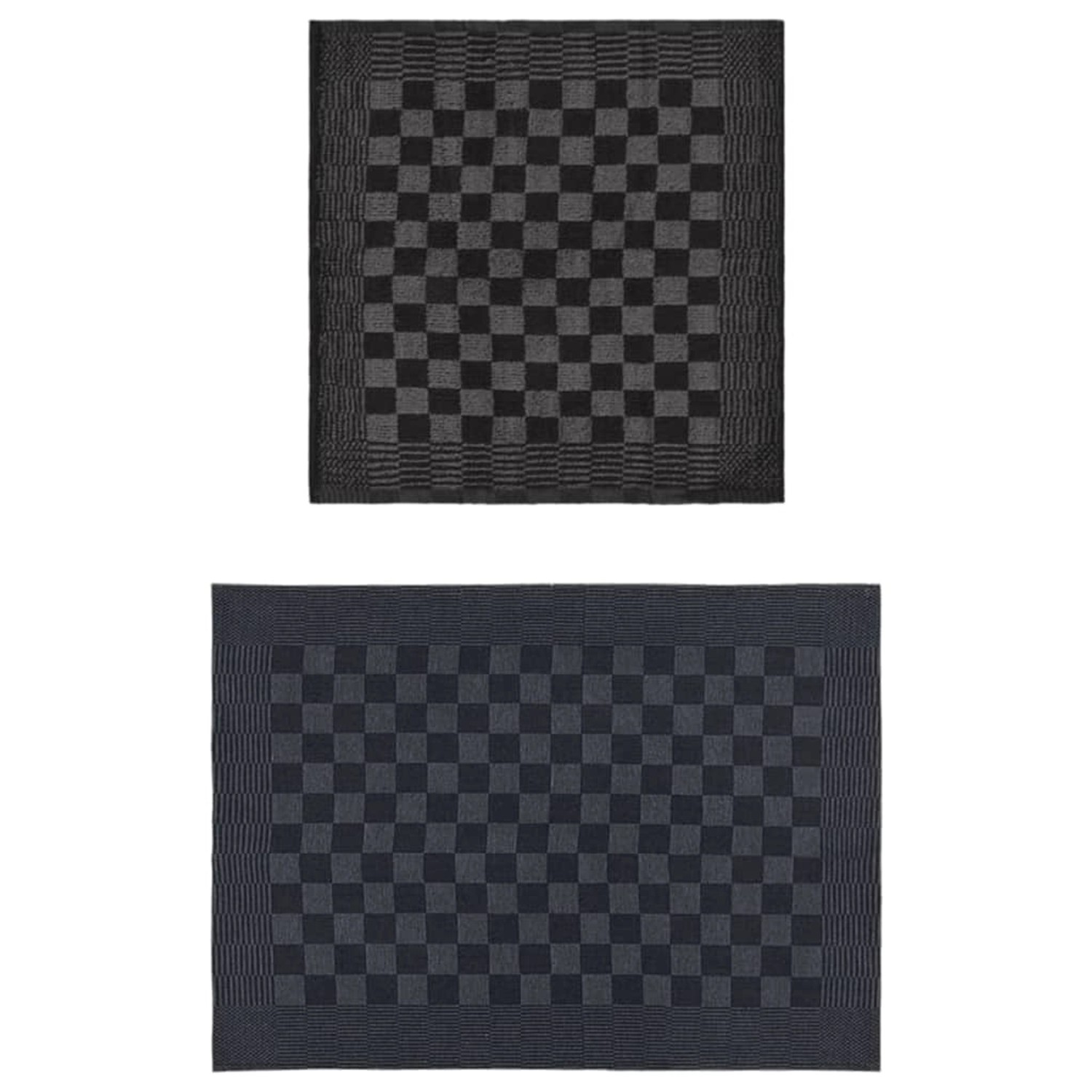 vidaXL 20-Tlg Handtuch-Set Schwarz und Grau Baumwolle 136286 günstig online kaufen