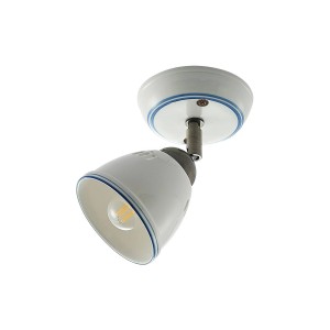 Lindby Strahler Eneas 9921099 Landhaus Vintage Rustikal in Weiß aus Keramik 1-flammig E14 Wohnzimmerleuchte