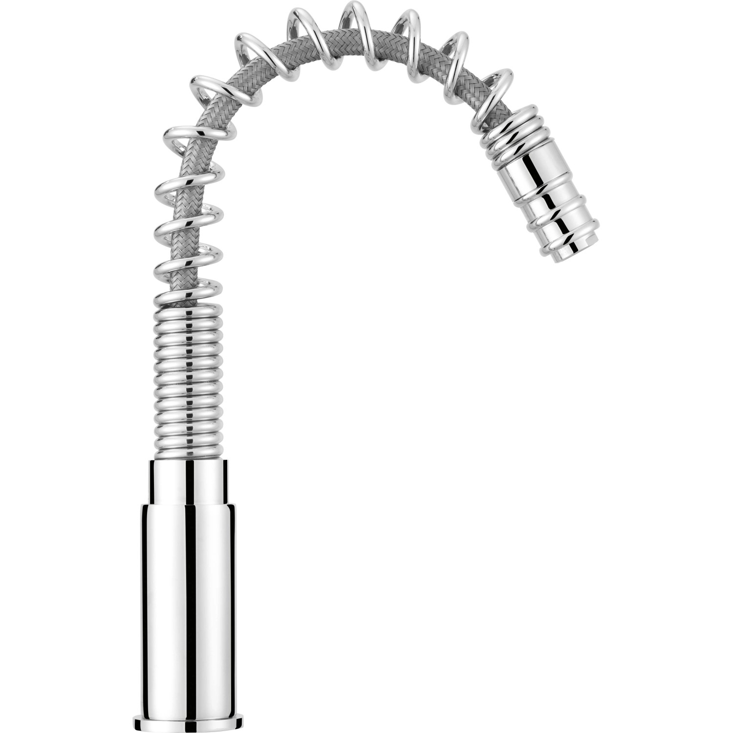 baliv Küchenarmatur KI-1340 Chrom, Einhebelmischer mit flexiblem Schlauch und Spirale.