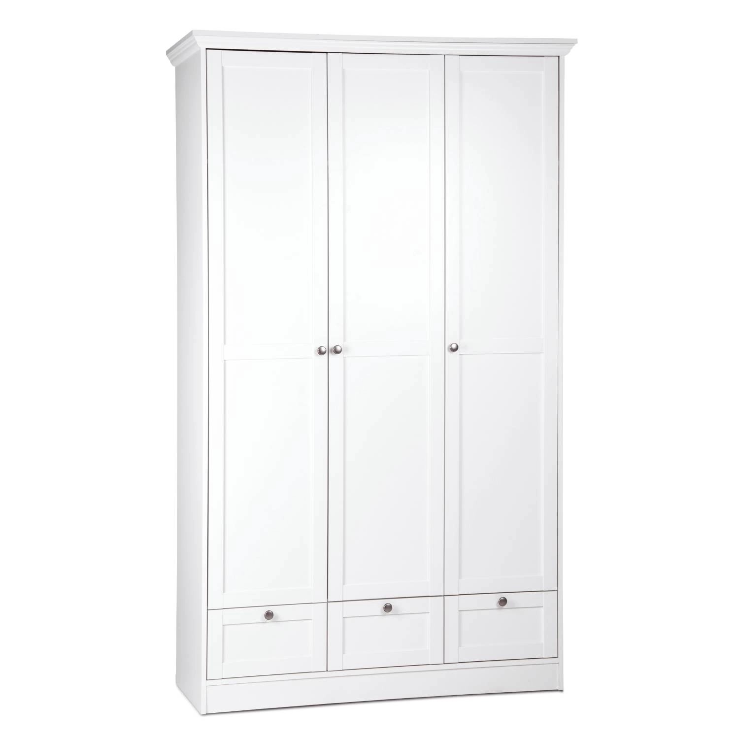 Homestyle4u Kleiderschrank Weiß Schlafzimmerschrank 120cm günstig online kaufen
