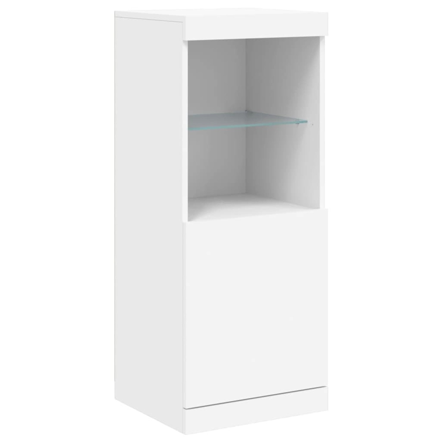vidaXL Sideboard mit LED-Beleuchtung Weiß 41x37x100 cm 836686 günstig online kaufen