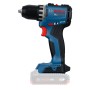 Blauer Bosch Professional Akku-Bohrschrauber GSR18V-52 mit Metallfutter. Kompaktes Akkugerät zum Bohren und Schrauben.