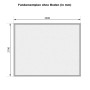 Fundamentplan für Karibu Holz-Gartenhaus Arosa, 372x282 cm, ohne Boden.