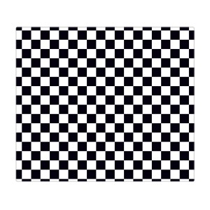 Banjado Herdabdeckplatte aus Glas, 60x52 cm, mit Karo Schwarz Motiv. Auch als Schneidebrett nutzbar.