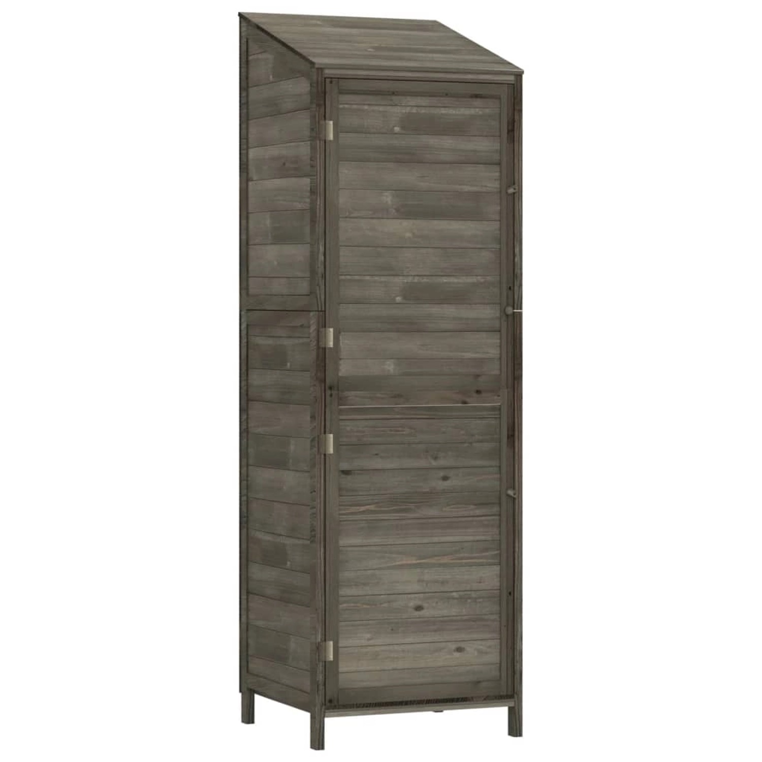 vidaXL Geräteschuppen Anthrazit 55x52x174,5 cm Massivholz Tanne 1156737