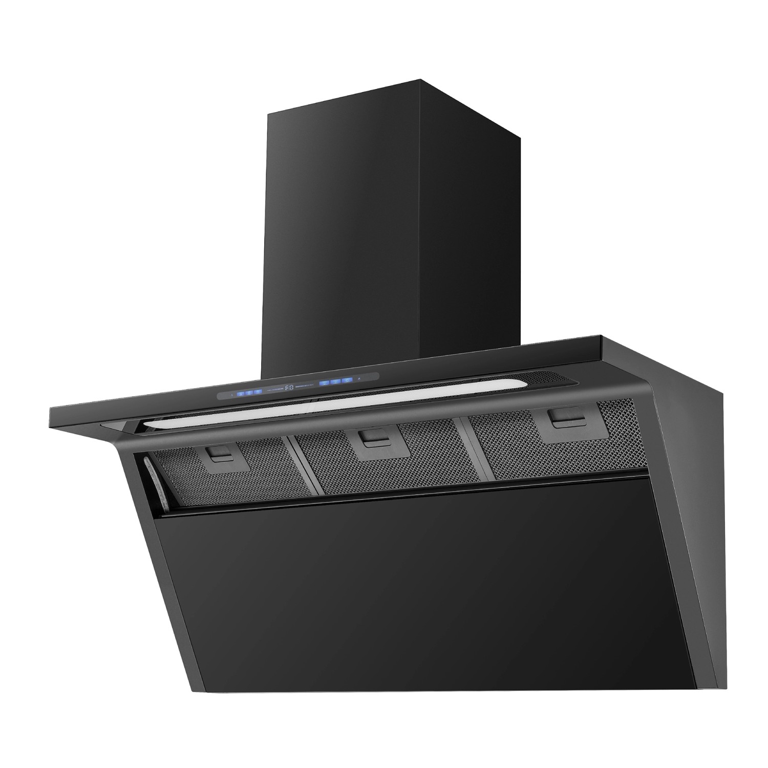 Wolkenstein Dunstabzugshaube WS55-90A++GCB Schwarz