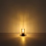 Globo Design-Tischlampe Finca, schwarz matt mit Rauchglas, 20,5cm hoch.