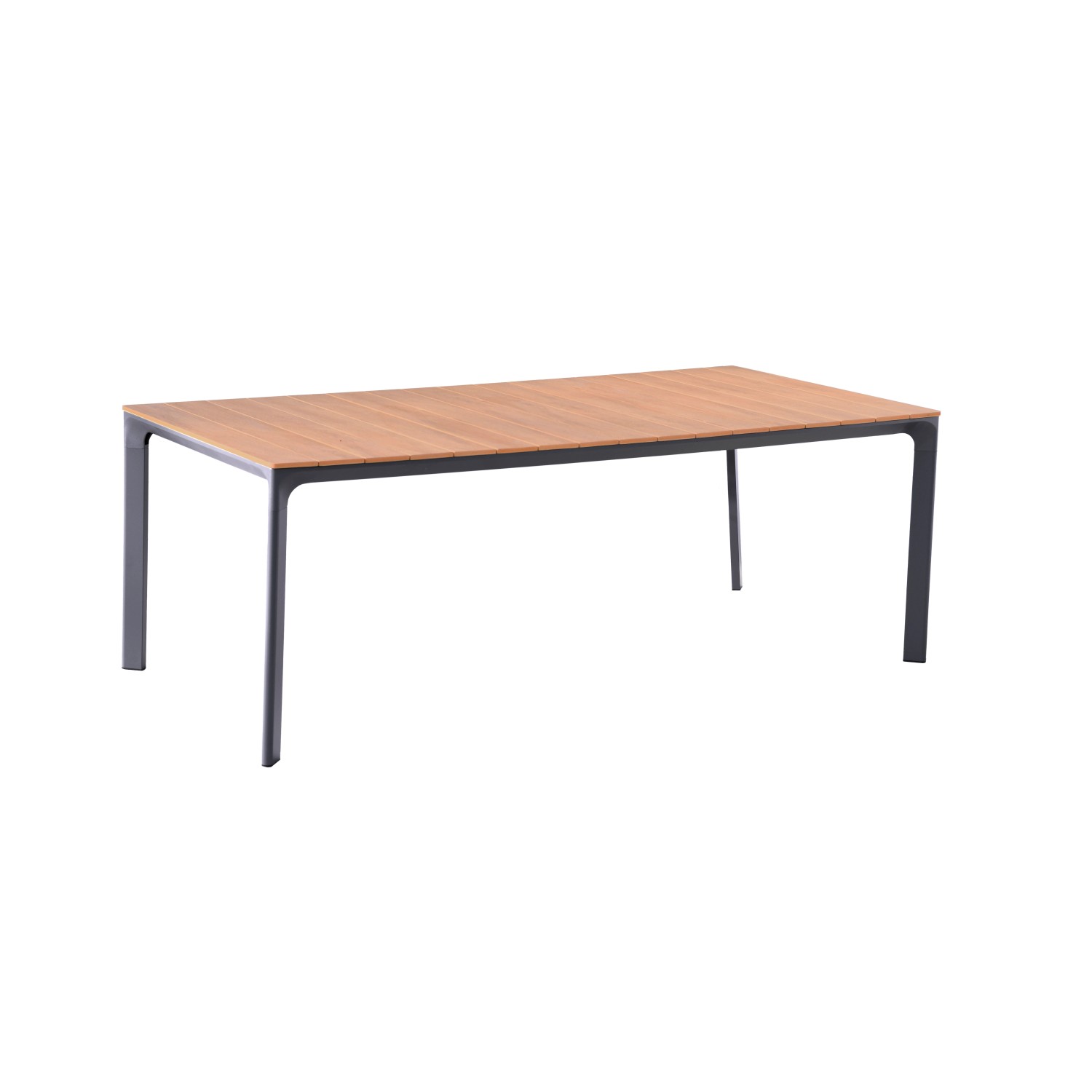 Garden Pleasure Gartentisch Silea Rechteckig Braun-Anthrazit 100 cm x 208 c günstig online kaufen