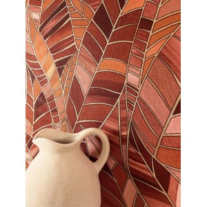 Newroom Vinyltapete Pyre Terra Blätter Modern FSC®