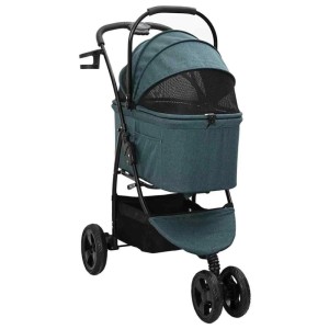 vidaXL Faltbarer Haustierwagen Grün 78 x 54 x 101 cm Polyester 42012438