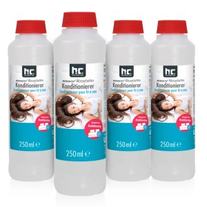 Vier Flaschen Microactiv Konditionierer für Wasserbetten, je 250ml.