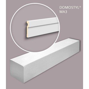NOEL & MARQUET NMC MA3-Box DOMOSTYL Türumrandung, 10 Leisten (20m), weiß.