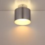 Moderne LED-Deckenleuchte Jenny von Globo in Aluminium-Nickel Optik.