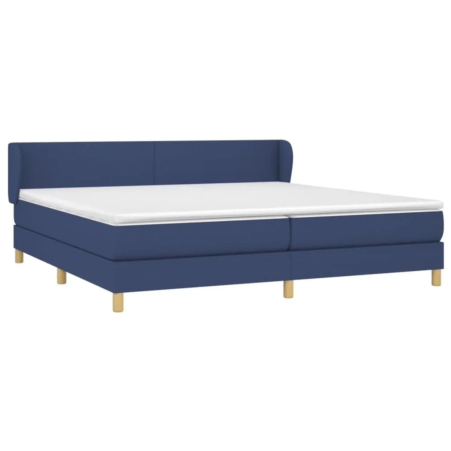 vidaXL Boxspringbett mit Matratze Blau 200x200 cm Stoff 3126675 günstig online kaufen