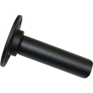 Gardinia Träger Industrial Home, schwarz, 10 cm, für 25 mm Gardinenstangen.