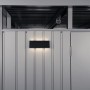 Biohort Solarleuchte am Gerätehaus: Kabellose LED-Beleuchtung mit Helligkeitssensor für Gartenhäuser und Geräteschränke.