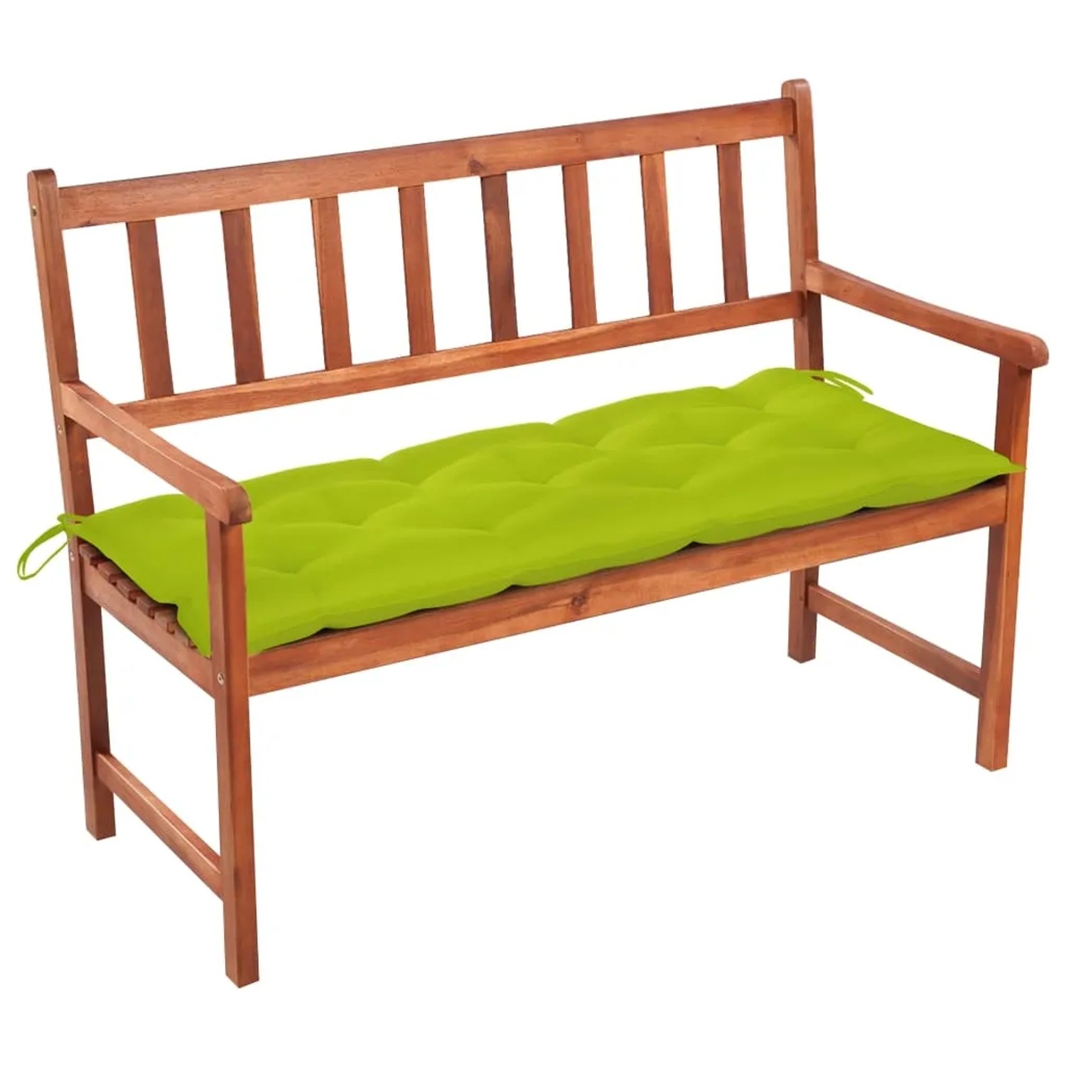 vidaXL Gartenbank mit Auflage 120 cm Massivholz Akazie 3063794