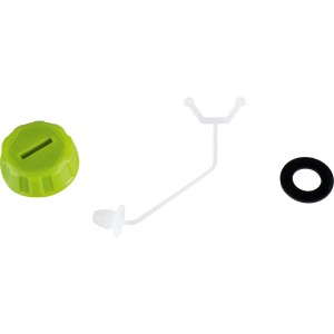 Öldeckel Set für LUX-TOOLS Akku-Astsäge A-EAS-20/154, bestehend aus Deckel, Halterung und Dichtung.