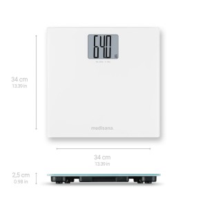 medisana PS 470 Personenwaage Badezimmerwaage XL bis 250 KG extra großes Display