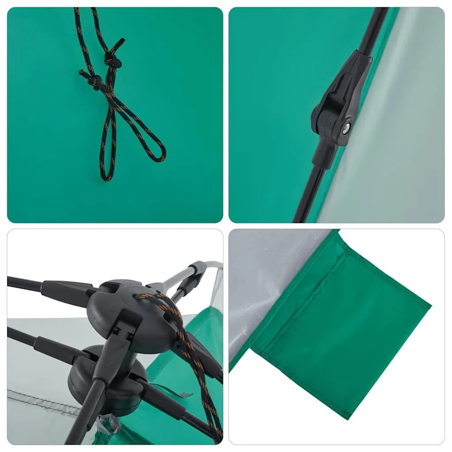 vidaXL Strandzelt Seegrün Quick Release Wasserdicht 4004153_12