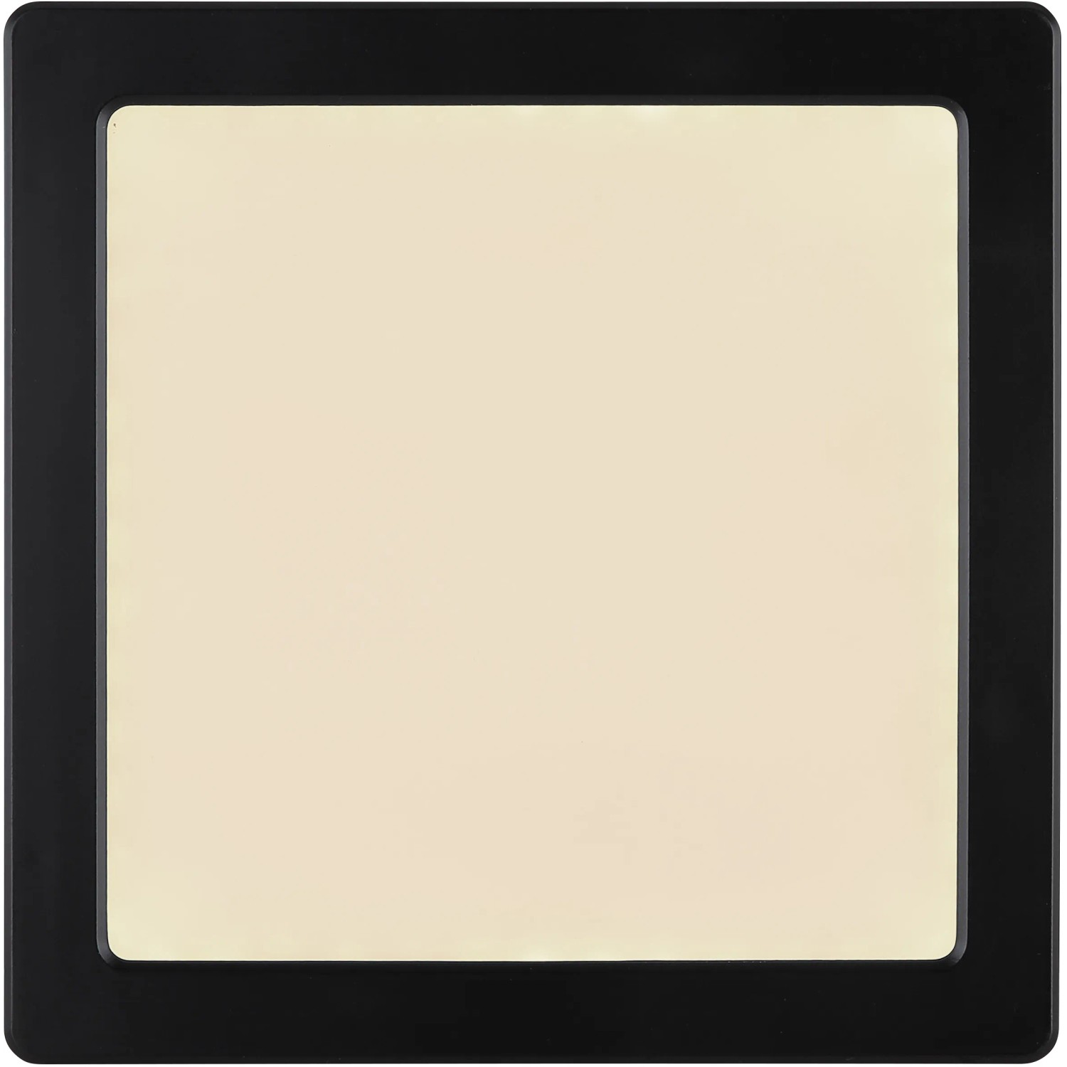Quadratische LED-Deckenleuchte Lasse, schwarz, mit einstellbarer Lichtfarbe.