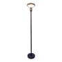 Schwarze LED Solar Stehleuchte Nora, 139cm hoch, für Garten und Terrasse.