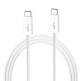 Weißes USB-C Ladekabel (2 m) mit USB-C Anschluss für Computer & Multimedia.
