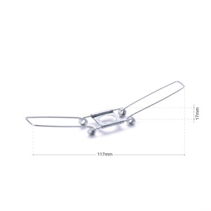 Orion Lightstyle Glashaltefeder, 10er-Set. Federclips zur Befestigung von Lampenschirmen.