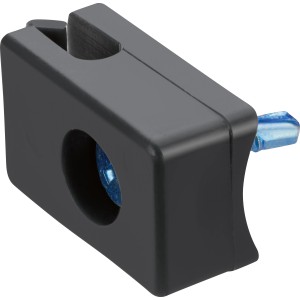 Spanndrahthalter, anthrazit, 20x80x60mm, 10er-Set für Zaundraht-Führung im Maschendrahtzaun.