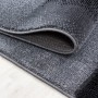 Detailansicht: Ayyildiz Kurzflorteppich Parma 9250 in Schwarz/Grau, 80x300 cm.
