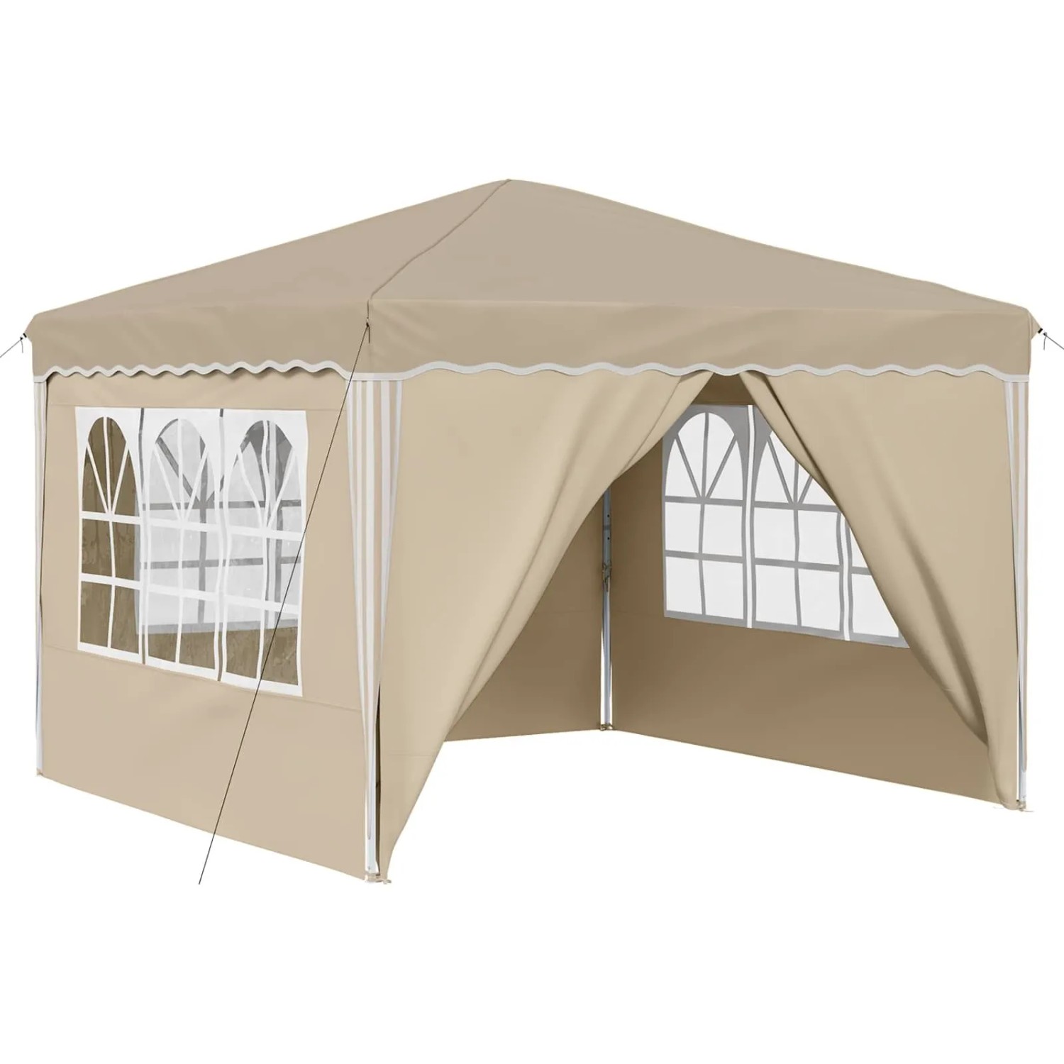 vidaXL Pop-up Partyzelt Creme 288 x 288 x 245 cm Oxford-Stoff 42019768