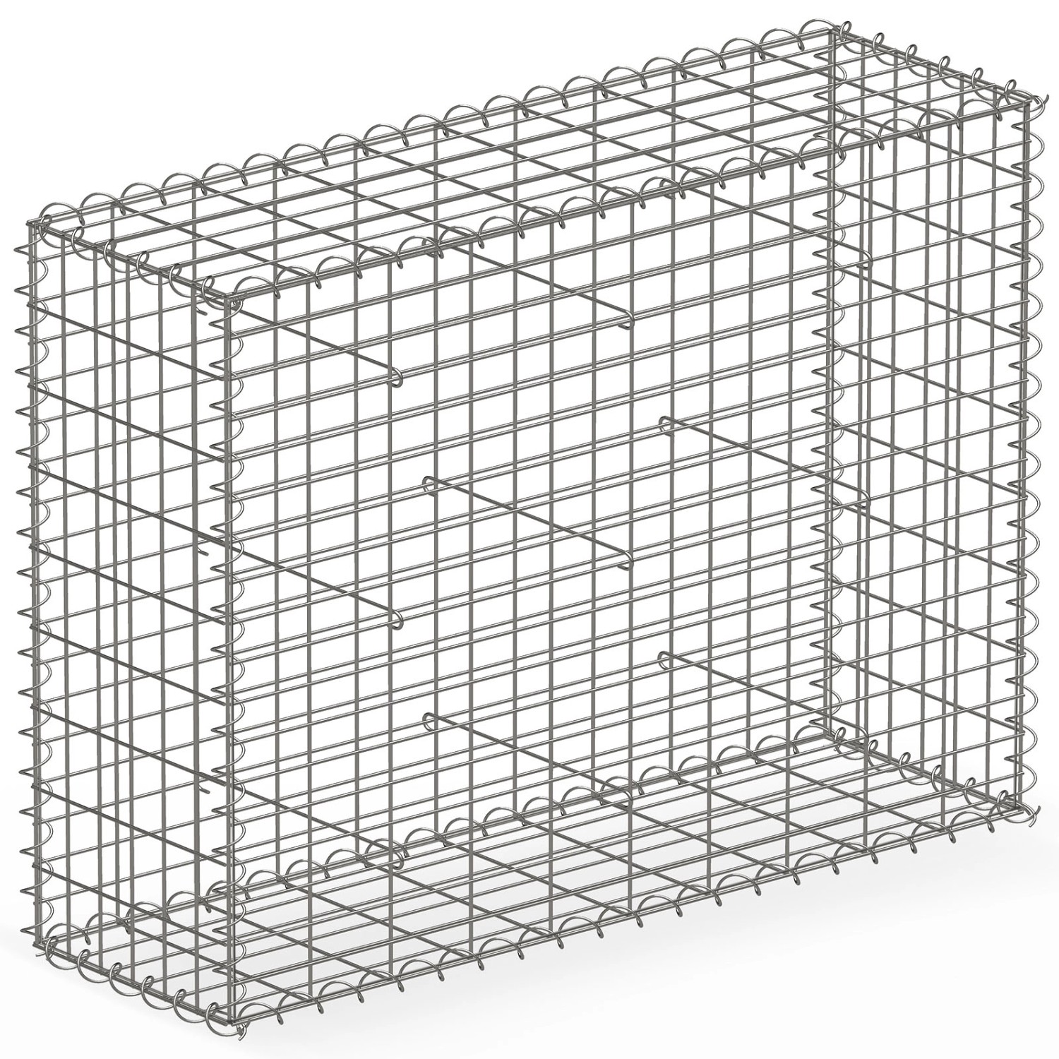 KARAT Gabionenkorb Lenox Steinkorb Zaun Sichtschutz Verzinkt 100 x 90 x 30 günstig online kaufen
