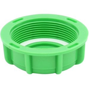 Grüne Schraubkappe DN 50 Feingewinde für IBC Container, Zubehör für Regentonnen.
