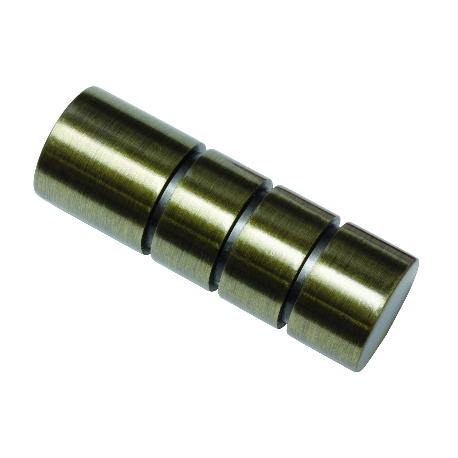 Gardinia Endstück Europa Andra, Messing-Antik für 19 mm Stangen.