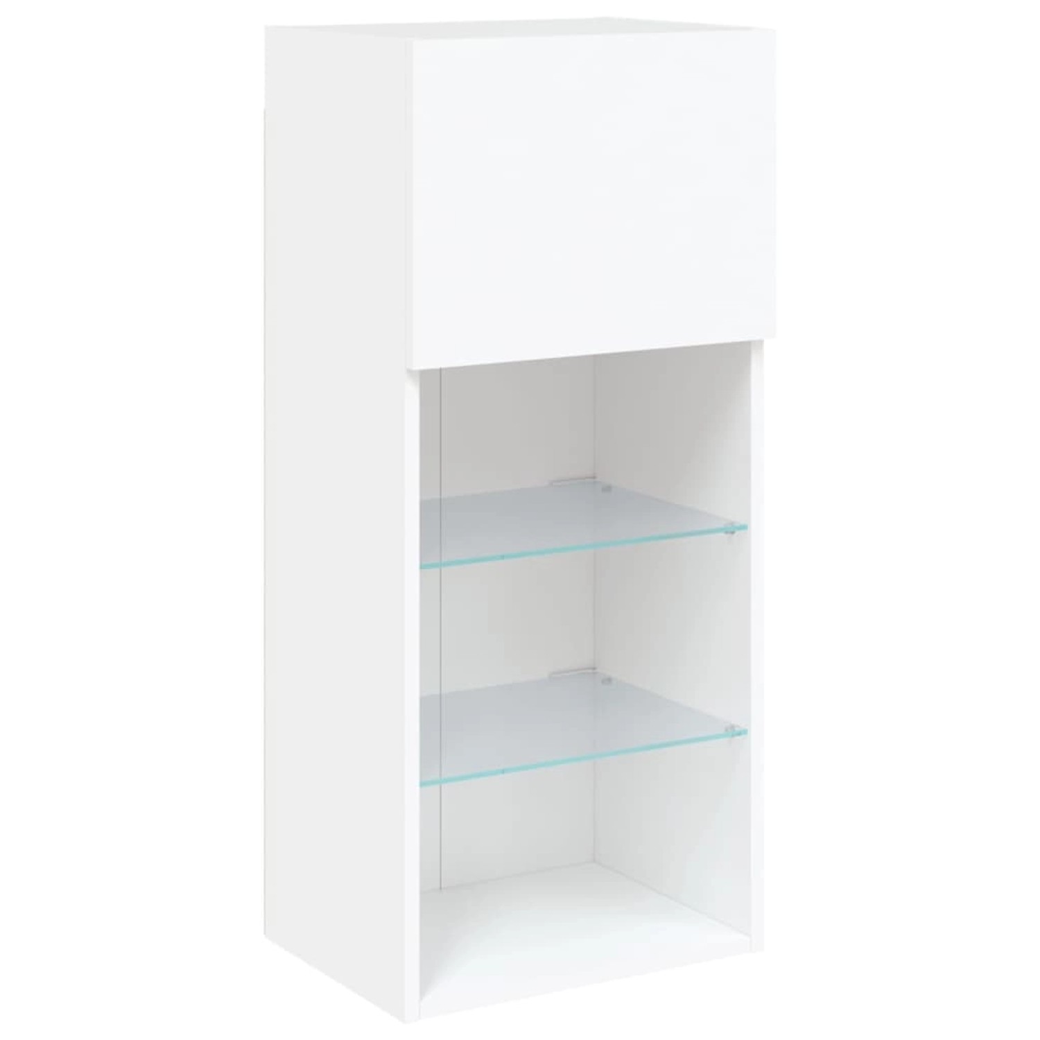 vidaXL TV-Schrank mit LED-Leuchten Weiß 40,5x30x90 cm 837043 günstig online kaufen
