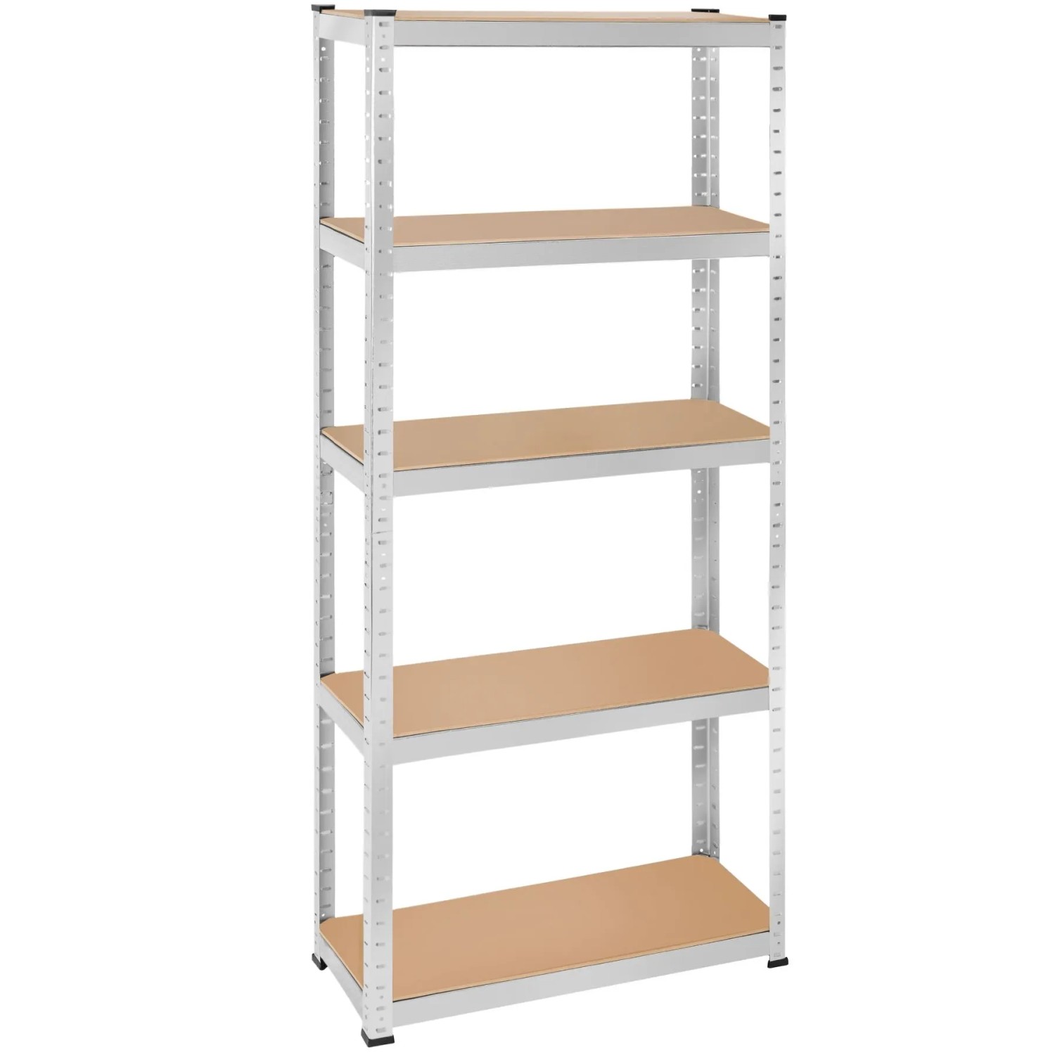 Tectake Schwerlastregal   In Verschiedenen Ausführungen Verzinktes Stahlgestell 180 x 75 x 30 cm  350 kg 30 x 75 x 180 cm Silber
