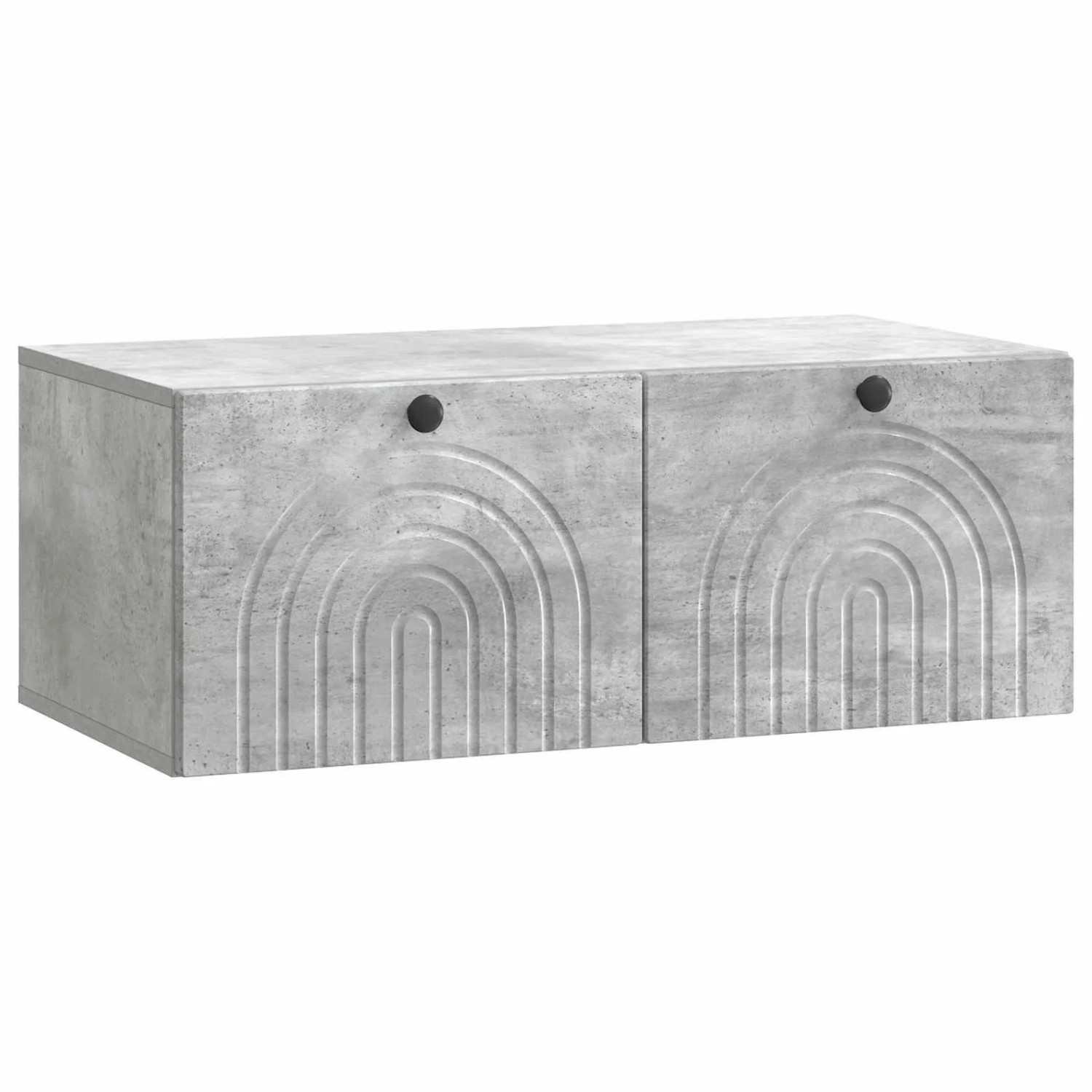vidaXL Wandmontierter TV-Schrank Betongrau 78,5 x 41 x 30 cm 898178