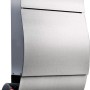 Burg-Wächter Opera 3755 Edelstahl-Briefkasten mit Zeitungsbox, gebürstet.