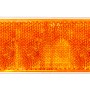 Rechteckiger, orangefarbener Reflektor für PKW-Anhänger, 2er-Set.