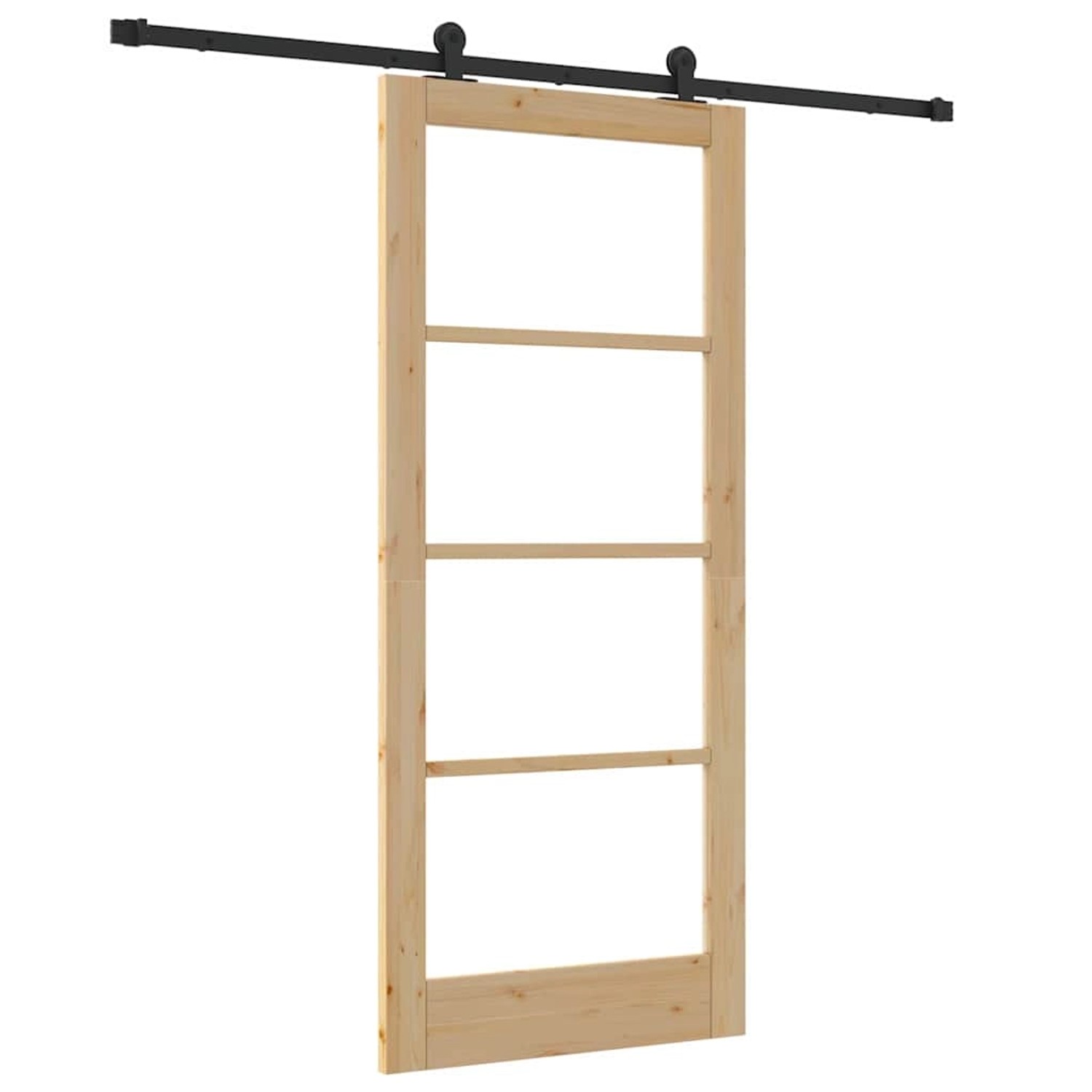 vidaXL Schiebetür ORKDAL Braun 86 x 198,5 cm Holz und Metall 3332031 günstig online kaufen