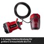 Einhell Akku-Schmutzwasserpumpe GE-DP 18/25 Li-Solo mit Batteriebox und Kabel.