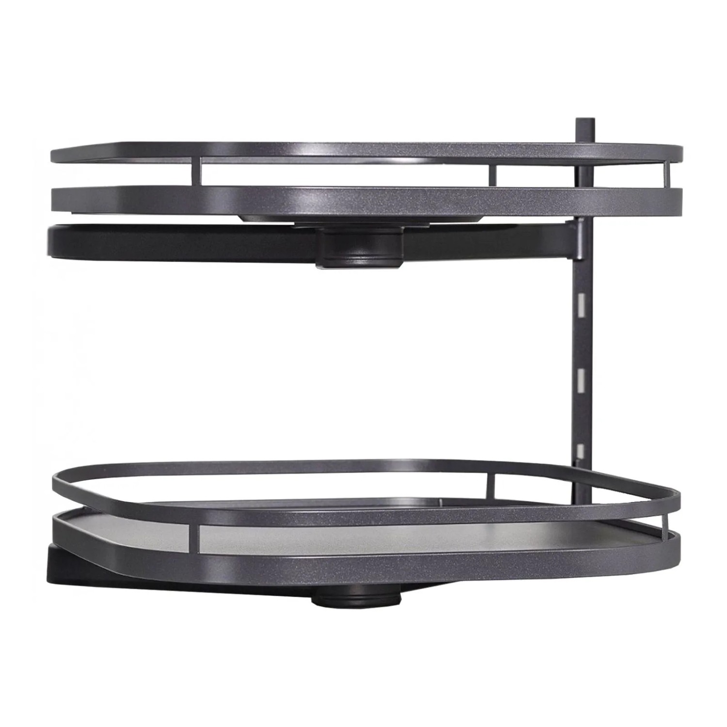 Kesseböhmer TurnMotion II Anthrazit Drehbeschlag mit ARENA Style Tablar 360 Grad Drehbar